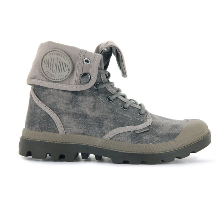 Dámské Boty Palladium Pampa Baggy WAX Šedé | CZ BSW-13K